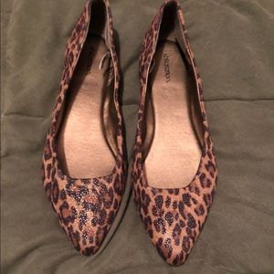 Target Leopard print flats with shimmer